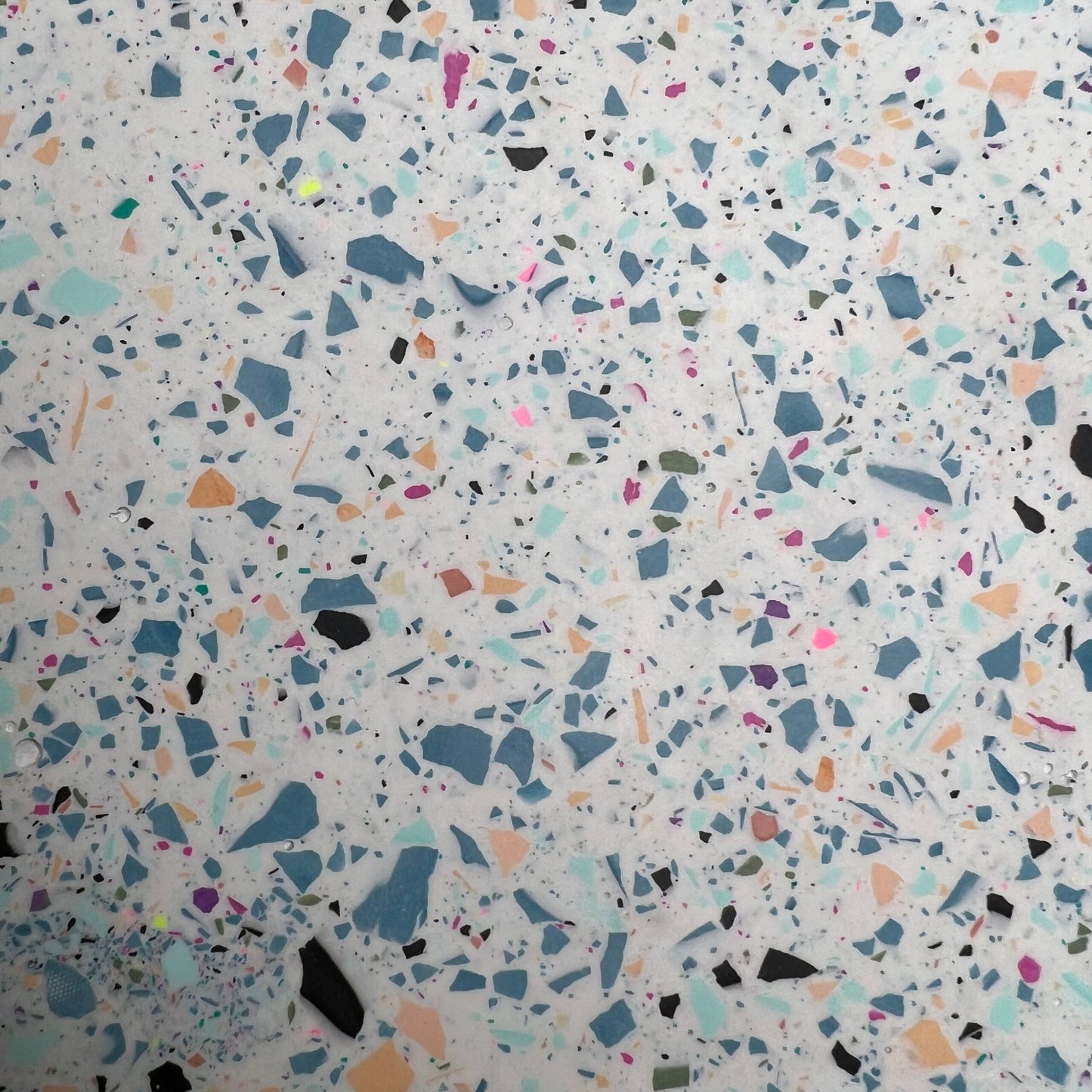 Round Tray - Large Blue Bailey Terrazzo