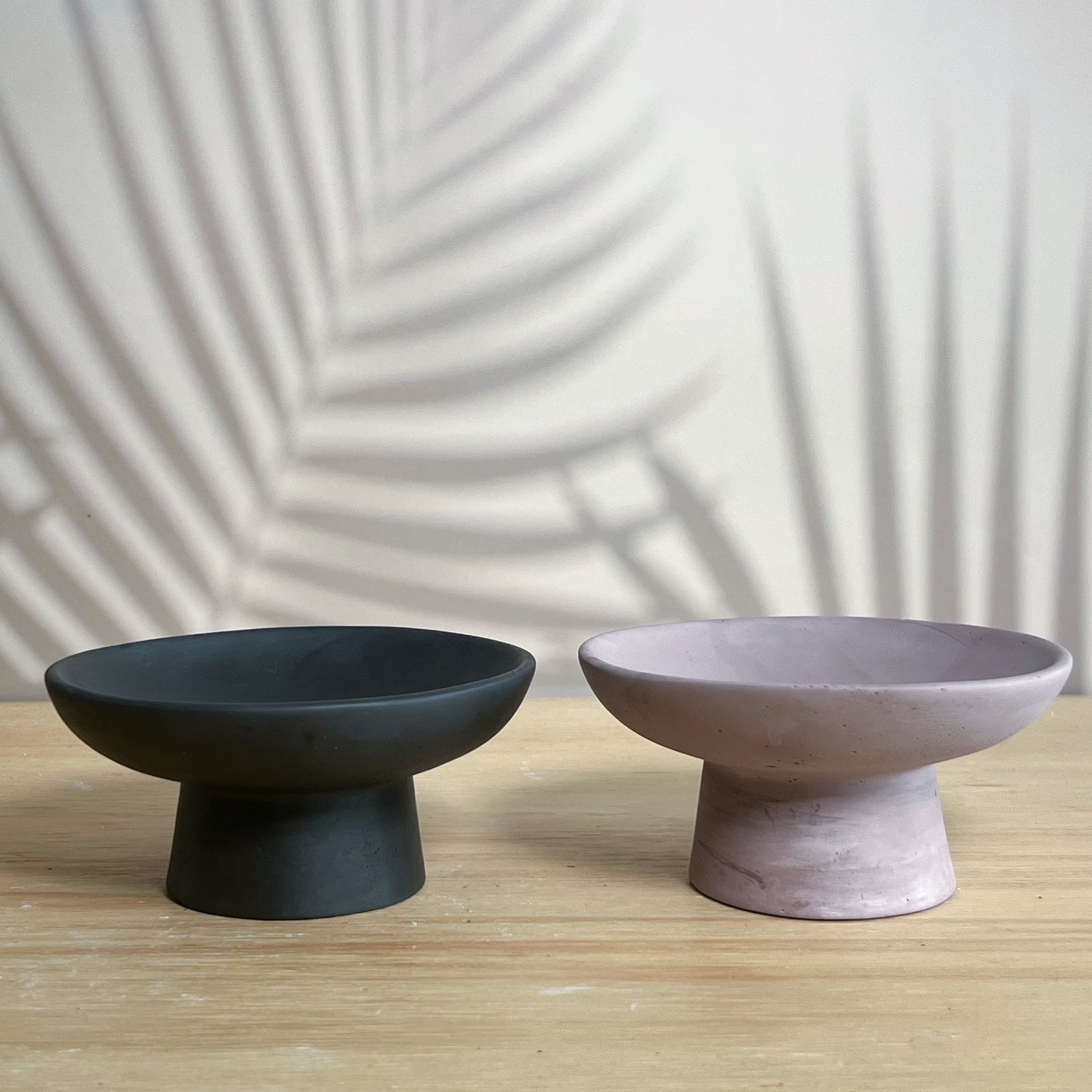 Minimalist - High stem Candle Holder in Black Slate