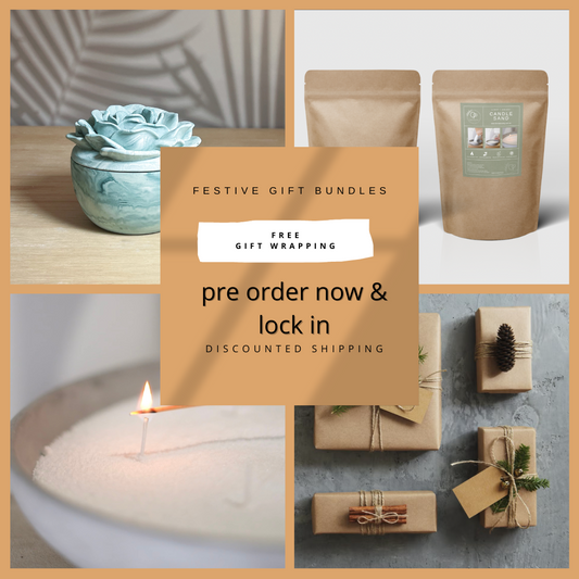 TOP Scented Candle Sand, Minimalist Bowl & Rose Vessel  - Bundle & Save 20%