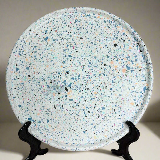 Round Tray - Large Blue Bailey Terrazzo