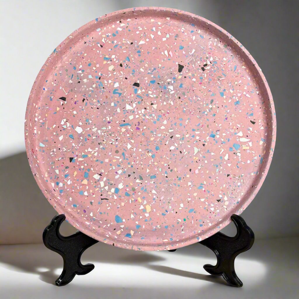 Round Tray - Large Lala - Pink Terrazzo