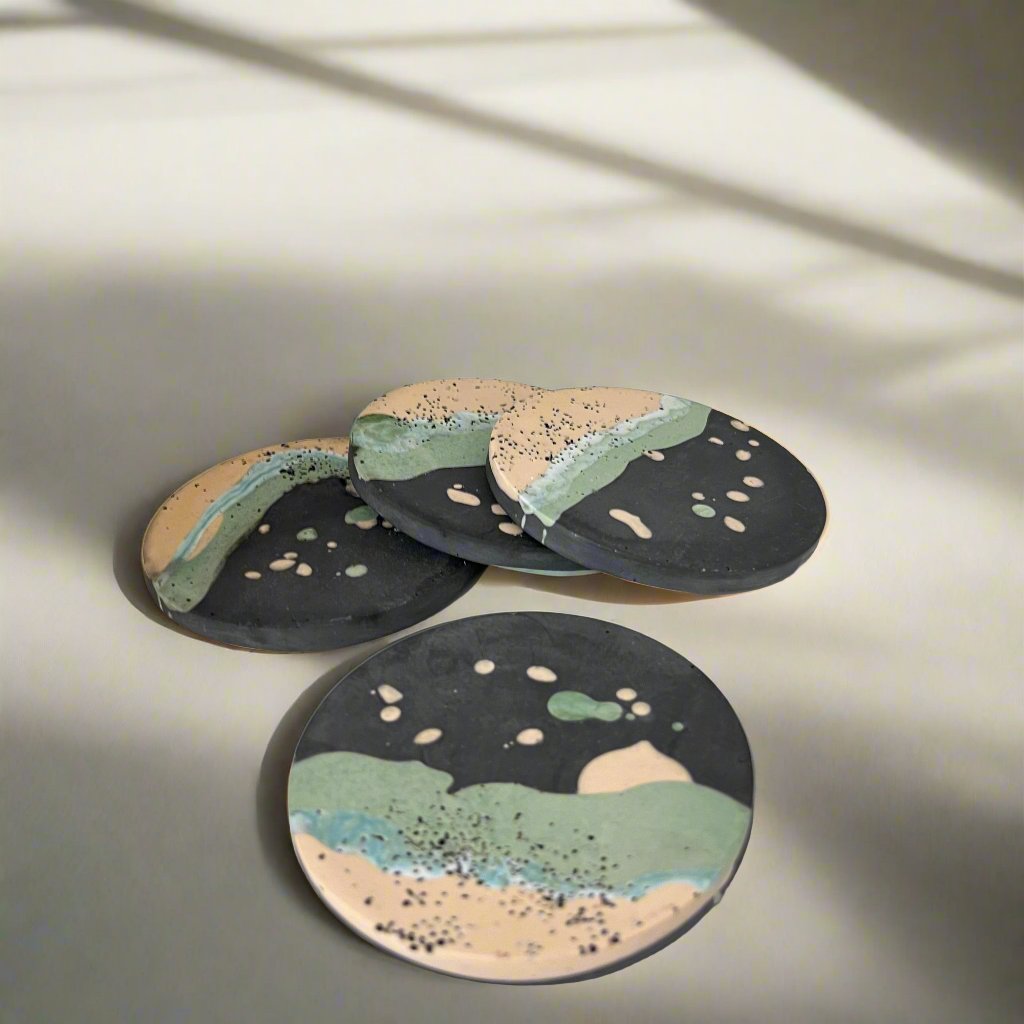 Coaster Set  - Black Sands