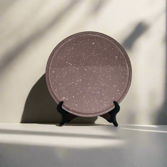 Round Tray - Dusty Rose & Terrazzo (Gloss)